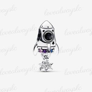 Pandora Space Love Rocket Charm|Pendant